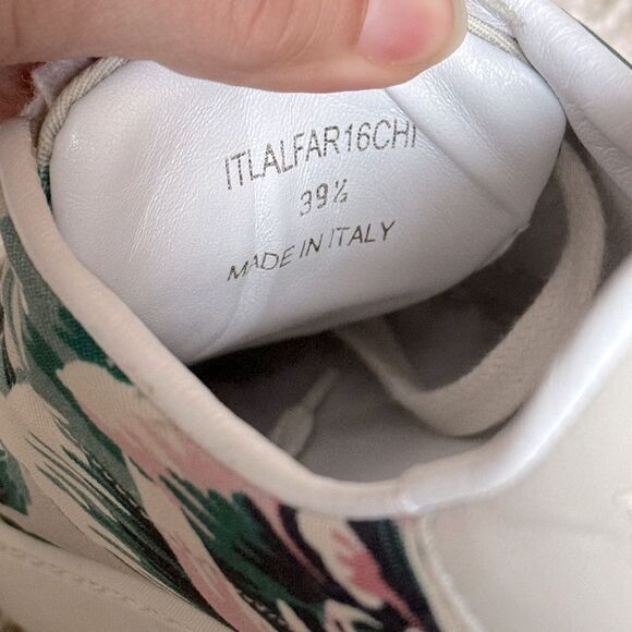 Burberry London Canvas Floral Print Sneakers Size EU 39.5 / 9.5 Luxury Shoes - Picture 6 of 7